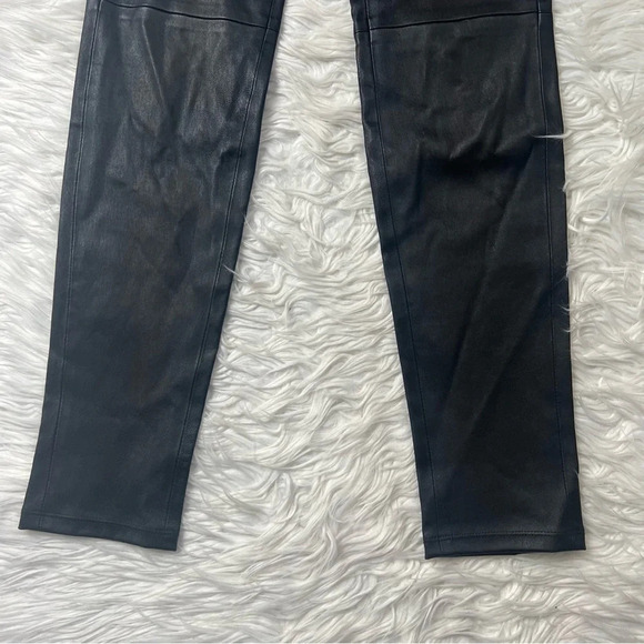 NWOT Theory Adbelle L2 Bristol Leather Leggings Black Luxury Designer Women’s 6 - Picture 3 of 12